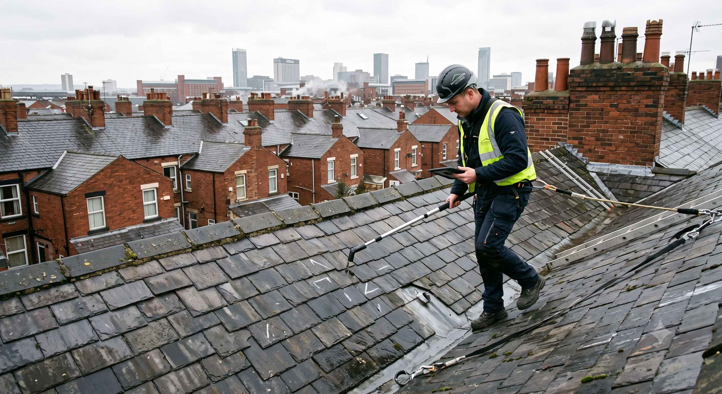 Roof inspection for a repair project